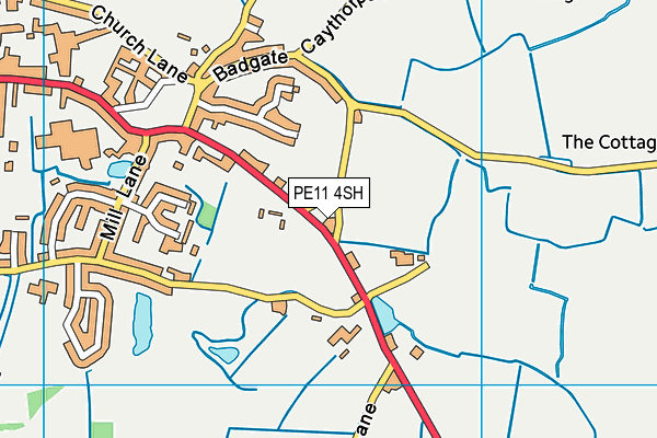 PE11 4SH map - OS VectorMap District (Ordnance Survey)