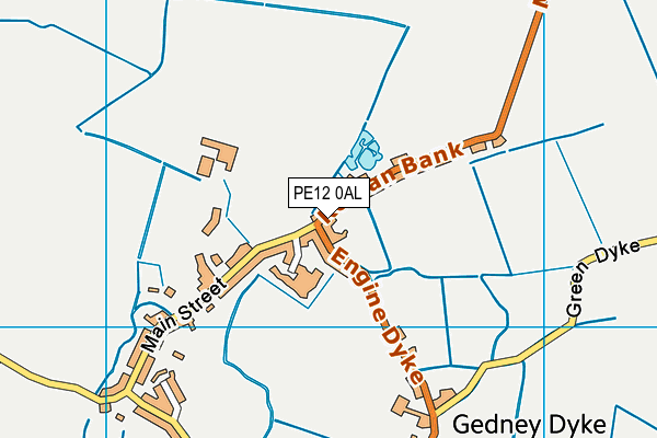 PE12 0AL map - OS VectorMap District (Ordnance Survey)