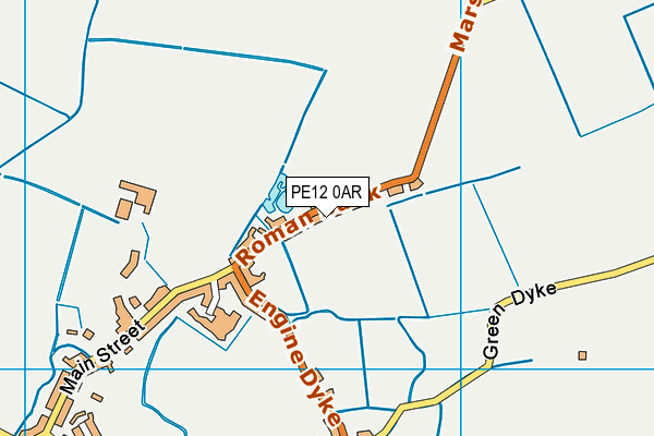 PE12 0AR map - OS VectorMap District (Ordnance Survey)