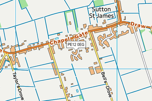 PE12 0EG map - OS VectorMap District (Ordnance Survey)