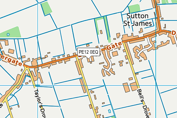 PE12 0EQ map - OS VectorMap District (Ordnance Survey)