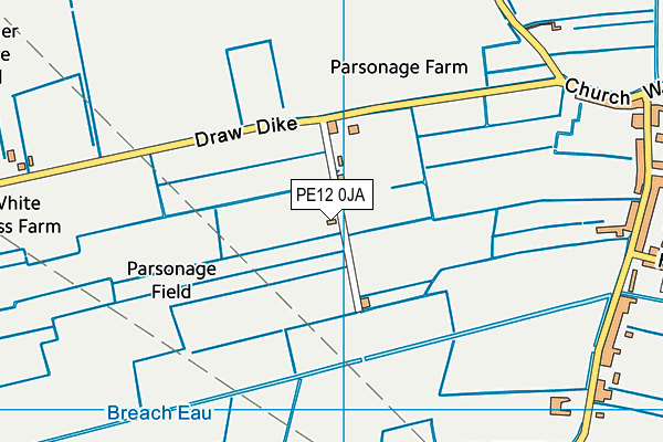PE12 0JA map - OS VectorMap District (Ordnance Survey)