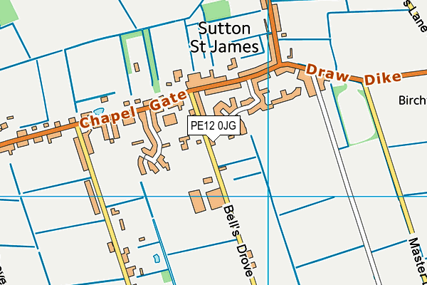 Sutton St James Community Primary School map (PE12 0JG) - OS VectorMap District (Ordnance Survey)