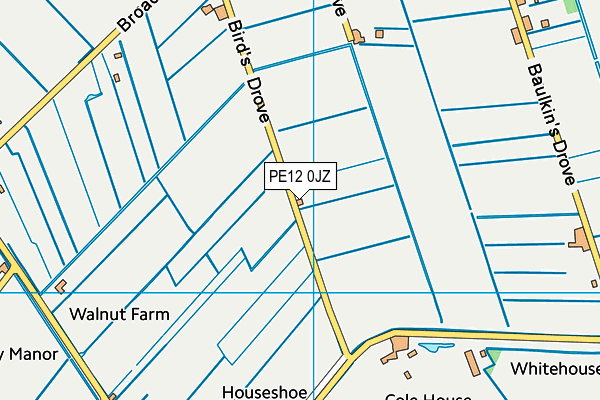 PE12 0JZ map - OS VectorMap District (Ordnance Survey)