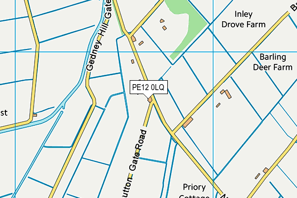PE12 0LQ map - OS VectorMap District (Ordnance Survey)
