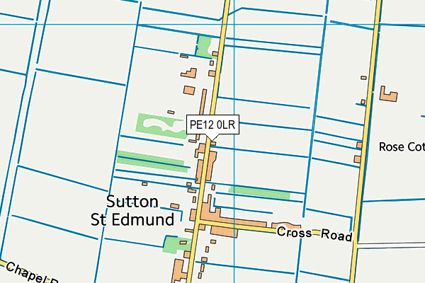 PE12 0LR map - OS VectorMap District (Ordnance Survey)