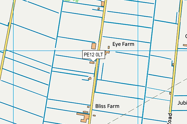 PE12 0LT map - OS VectorMap District (Ordnance Survey)