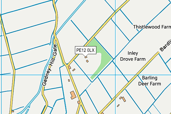 PE12 0LX map - OS VectorMap District (Ordnance Survey)