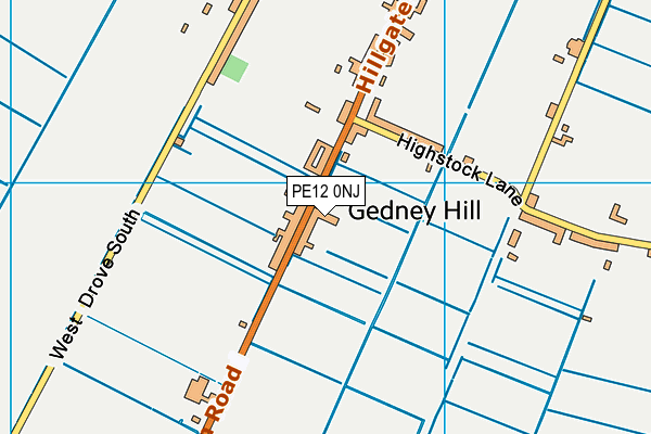 PE12 0NJ map - OS VectorMap District (Ordnance Survey)