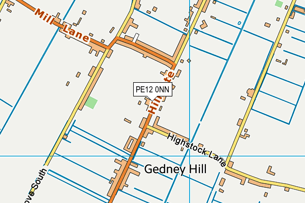 PE12 0NN map - OS VectorMap District (Ordnance Survey)