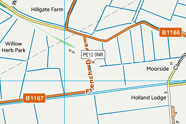 PE12 0NR map - OS VectorMap District (Ordnance Survey)