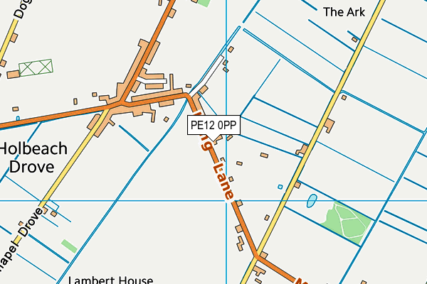 PE12 0PP map - OS VectorMap District (Ordnance Survey)