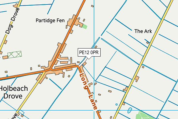 PE12 0PR map - OS VectorMap District (Ordnance Survey)