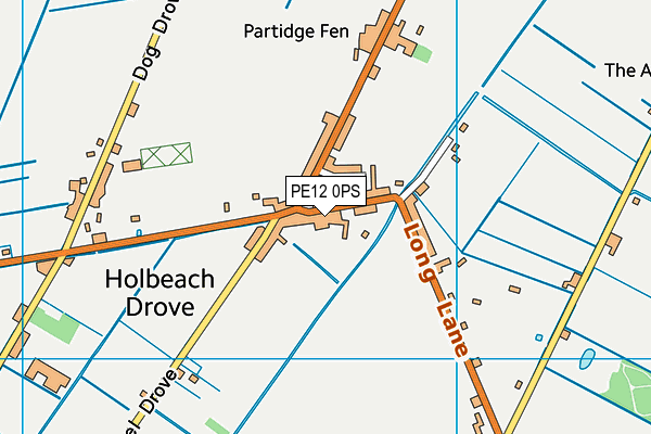 PE12 0PS map - OS VectorMap District (Ordnance Survey)