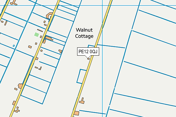 PE12 0QJ map - OS VectorMap District (Ordnance Survey)
