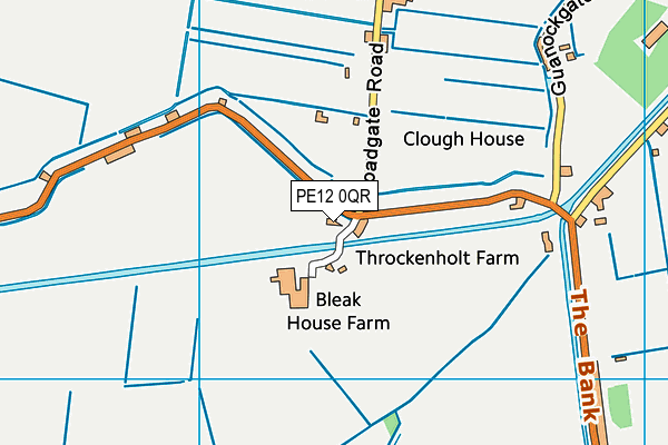 PE12 0QR map - OS VectorMap District (Ordnance Survey)