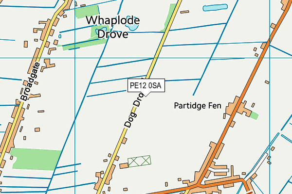 PE12 0SA map - OS VectorMap District (Ordnance Survey)