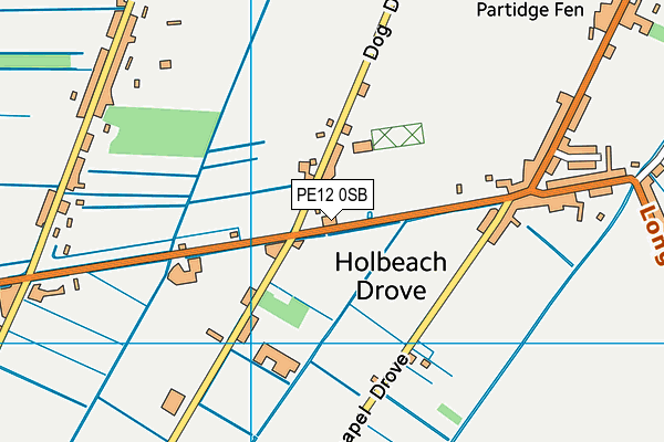 PE12 0SB map - OS VectorMap District (Ordnance Survey)