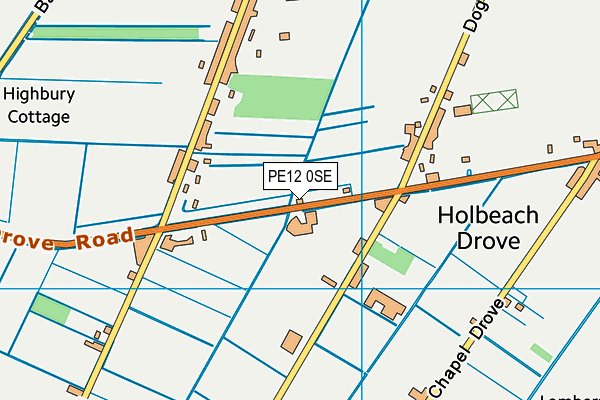 PE12 0SE map - OS VectorMap District (Ordnance Survey)