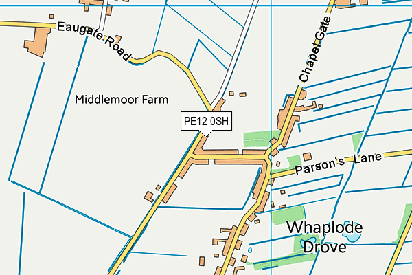 PE12 0SH map - OS VectorMap District (Ordnance Survey)