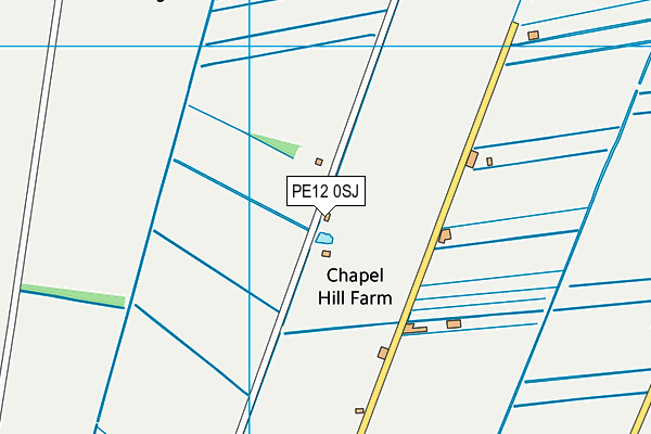 PE12 0SJ map - OS VectorMap District (Ordnance Survey)