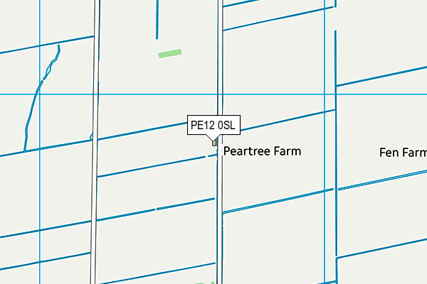 PE12 0SL map - OS VectorMap District (Ordnance Survey)