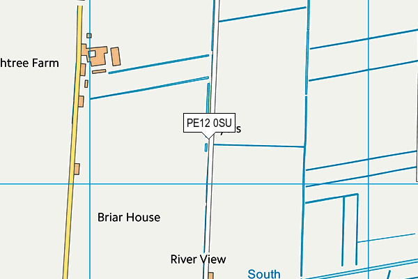 PE12 0SU map - OS VectorMap District (Ordnance Survey)