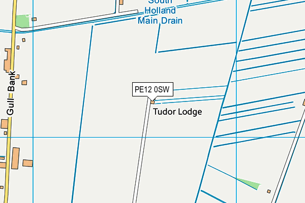 PE12 0SW map - OS VectorMap District (Ordnance Survey)