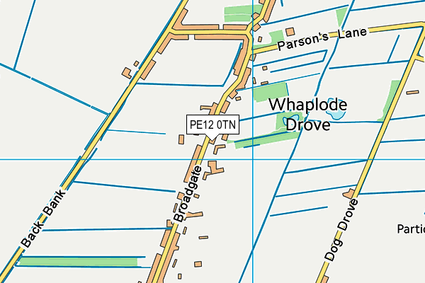 PE12 0TN map - OS VectorMap District (Ordnance Survey)