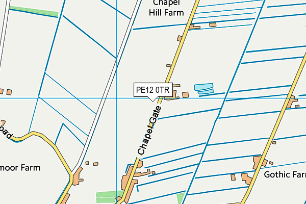 PE12 0TR map - OS VectorMap District (Ordnance Survey)