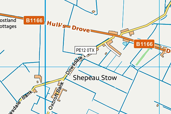 Shepeau Stow Primary School map (PE12 0TX) - OS VectorMap District (Ordnance Survey)