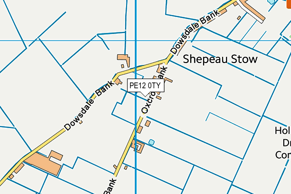 PE12 0TY map - OS VectorMap District (Ordnance Survey)