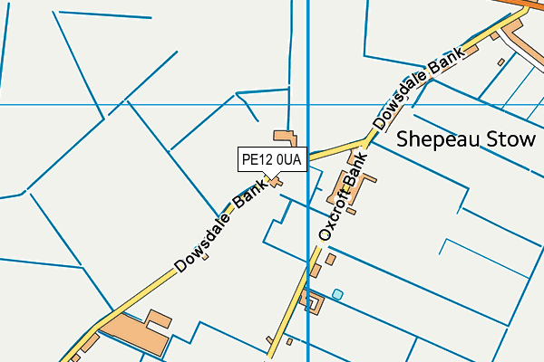PE12 0UA map - OS VectorMap District (Ordnance Survey)