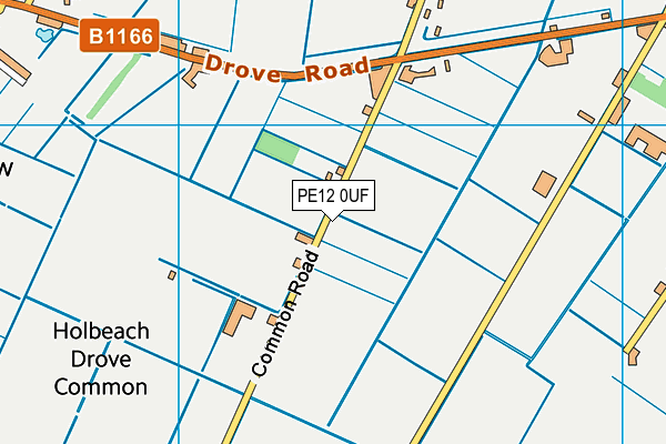 PE12 0UF map - OS VectorMap District (Ordnance Survey)