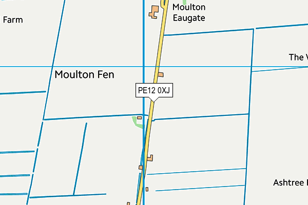 Moulton Chapel Primary School map (PE12 0XJ) - OS VectorMap District (Ordnance Survey)