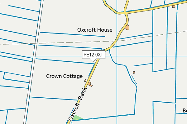 PE12 0XT map - OS VectorMap District (Ordnance Survey)