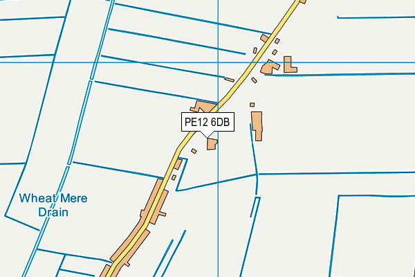 PE12 6DB map - OS VectorMap District (Ordnance Survey)