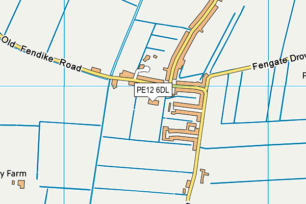 Weston Hills CofE Primary School map (PE12 6DL) - OS VectorMap District (Ordnance Survey)