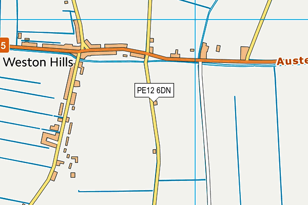 PE12 6DN map - OS VectorMap District (Ordnance Survey)