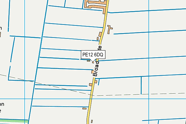 PE12 6DQ map - OS VectorMap District (Ordnance Survey)