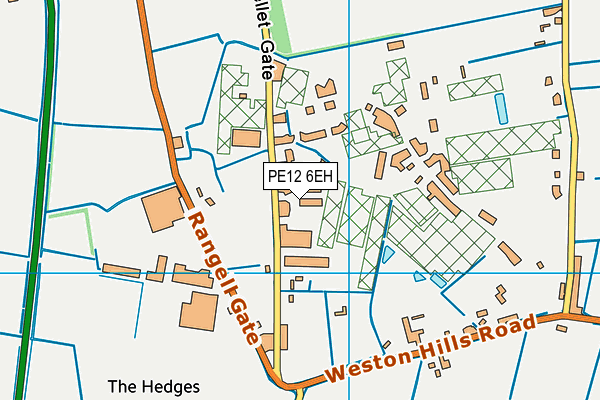 PE12 6EH map - OS VectorMap District (Ordnance Survey)