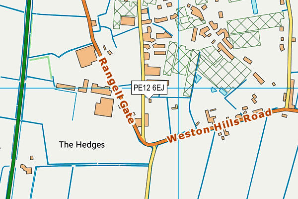 PE12 6EJ map - OS VectorMap District (Ordnance Survey)