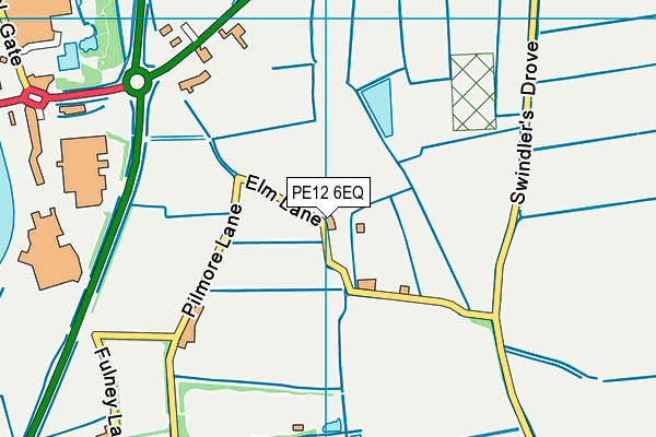 PE12 6EQ map - OS VectorMap District (Ordnance Survey)