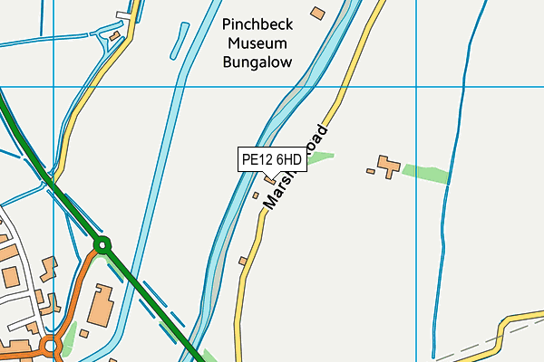 PE12 6HD map - OS VectorMap District (Ordnance Survey)