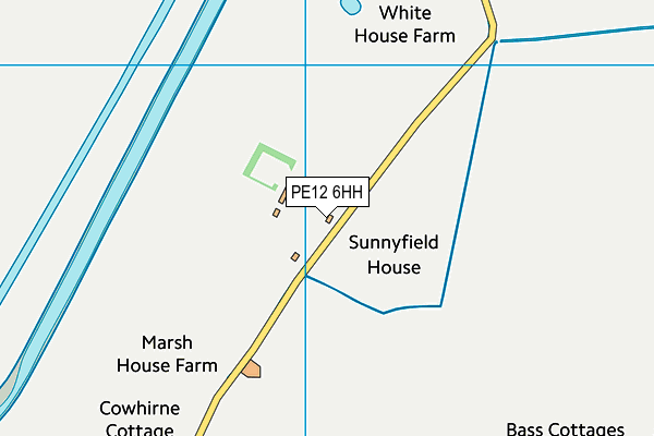 PE12 6HH map - OS VectorMap District (Ordnance Survey)