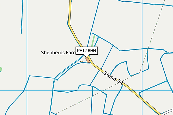 PE12 6HN map - OS VectorMap District (Ordnance Survey)