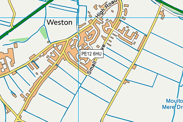 Weston St Mary Church of England Primary School map (PE12 6HU) - OS VectorMap District (Ordnance Survey)