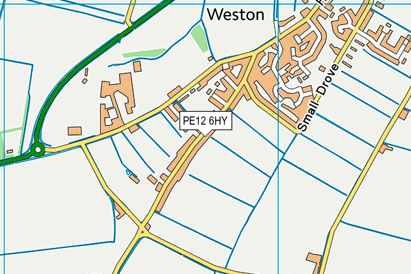 PE12 6HY map - OS VectorMap District (Ordnance Survey)