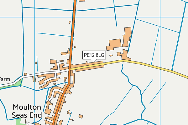 PE12 6LG map - OS VectorMap District (Ordnance Survey)