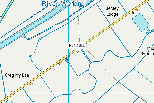 PE12 6LL map - OS VectorMap District (Ordnance Survey)